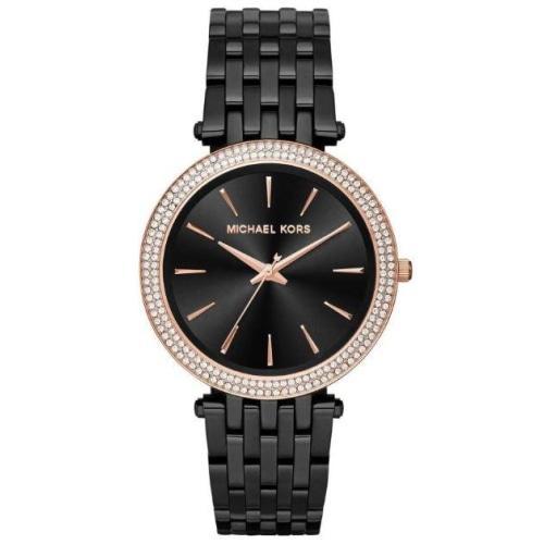 Michael Kors Ladies Darci Black Crystal Watch - MK3407